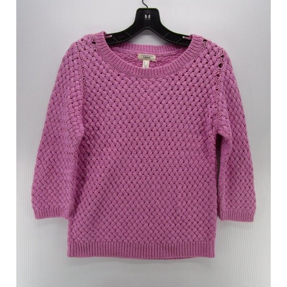 Lands End Sweater Small Pullover Woven knit Breathable Preppy - Picture 1 of 10